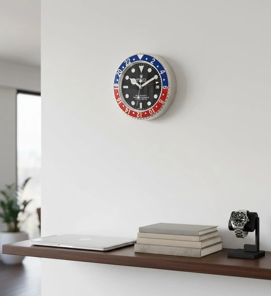 Rolex-Inspired GMT Wall Clock