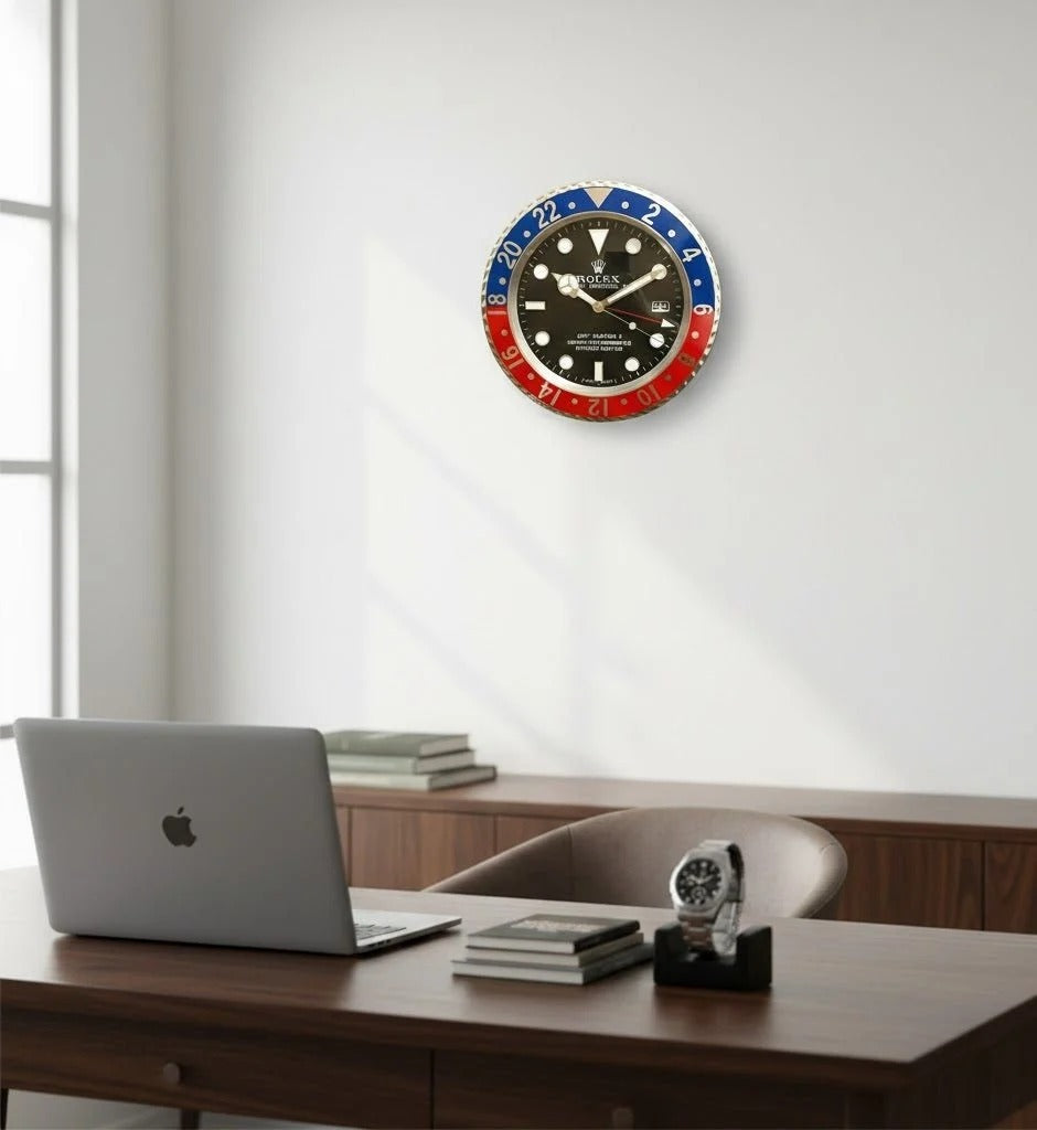 Rolex-Inspired GMT Wall Clock